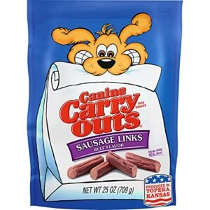 Canine Carry Outs Sausage Links Beef Flavor Dog Treats (5 oz)